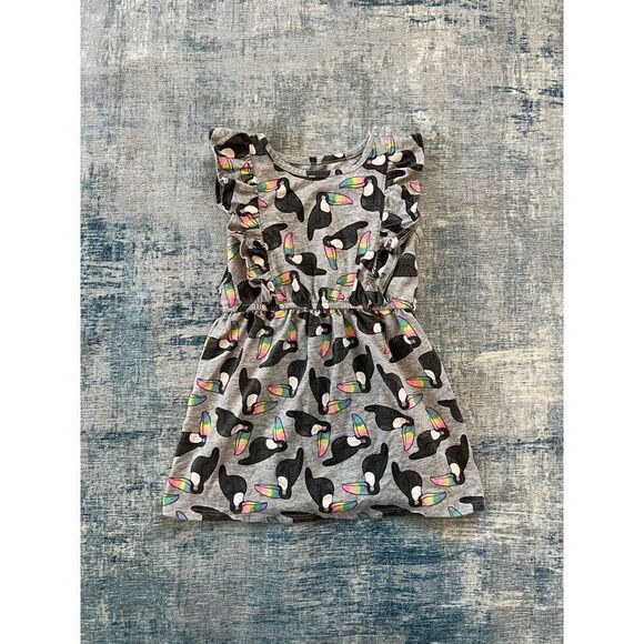 Circo Gray Rainbow Toucan Dress 3T - Picture 1 of 3